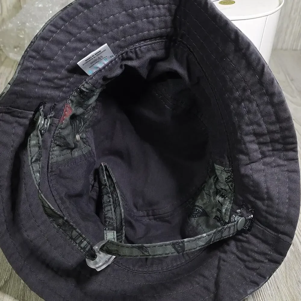 DOZER Fish Skeleton Bucket Hat Kids Size 2-5 Years